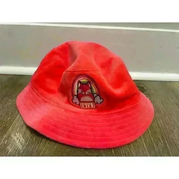 Squishmallows Women's Fifi the Fox Pink Velour Soft Bucket Hat - Picture 1 of 8